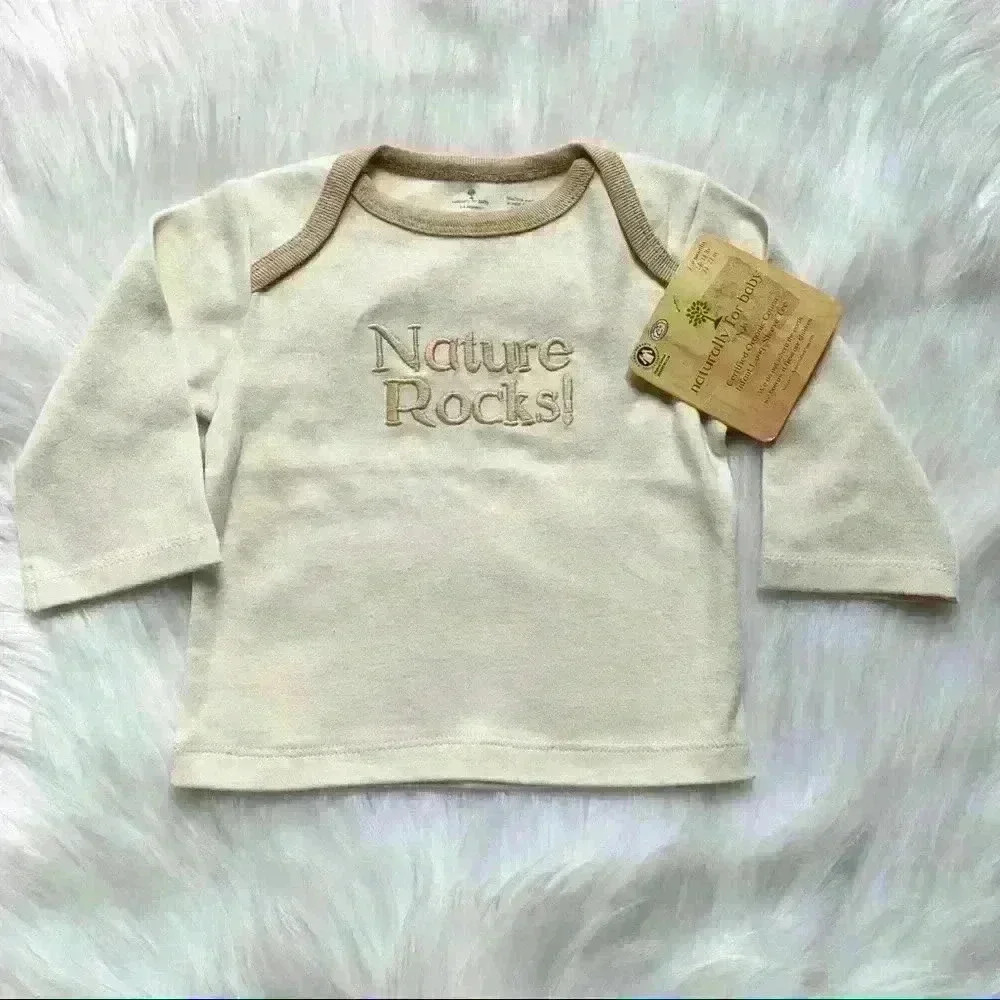New Organic Cotton Nature Rocks Long Sleeve 3 6 Mo